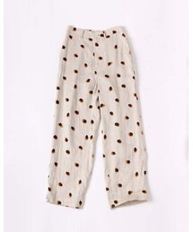45R リネンキュプラアニマルプリントストローPANTS サイズ2