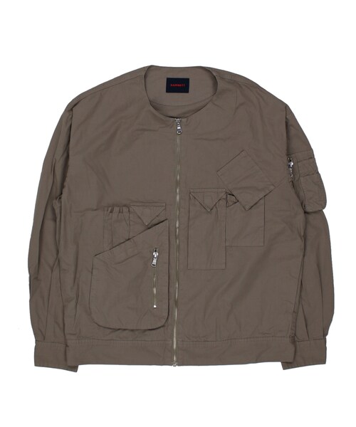 HAMNETT（ハムネット）の「【HAMNETT】 MILITARY BLOUSON（ジャケット/アウター・メンズ・グレー/ブラック・S/M/L）」の3枚目の写真