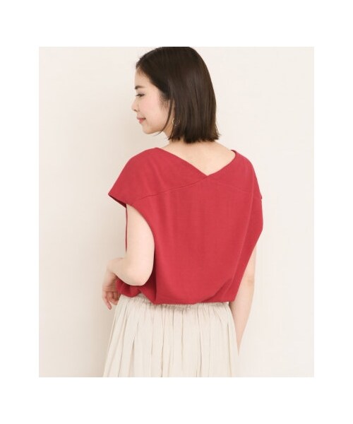 URBAN RESEARCH Sonny Label（アーバンリサーチサニーレーベル）の「ハイツイストコットンフレンチスリーブニット（トップス・レディース・オフ/レッド/ブラウン/ネイビー・FREE）」の9枚目の写真