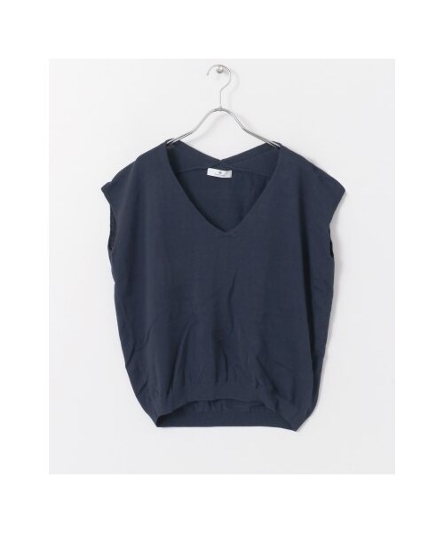 URBAN RESEARCH Sonny Label（アーバンリサーチサニーレーベル）の「ハイツイストコットンフレンチスリーブニット（トップス・レディース・オフ/レッド/ブラウン/ネイビー・FREE）」の22枚目の写真