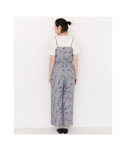 URBAN RESEARCH Sonny Label（アーバンリサーチサニーレーベル）の「リーフプリントリネンキャミサロペット（パンツ・レディース・グレー/ホワイト・FREE）」の9枚目の写真