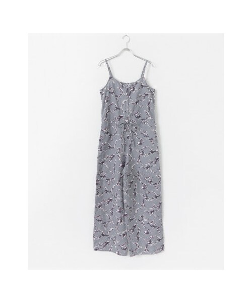 URBAN RESEARCH Sonny Label（アーバンリサーチサニーレーベル）の「リーフプリントリネンキャミサロペット（パンツ・レディース・グレー/ホワイト・FREE）」の10枚目の写真