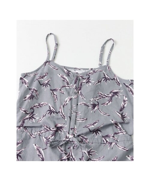 URBAN RESEARCH Sonny Label（アーバンリサーチサニーレーベル）の「リーフプリントリネンキャミサロペット（パンツ・レディース・グレー/ホワイト・FREE）」の12枚目の写真