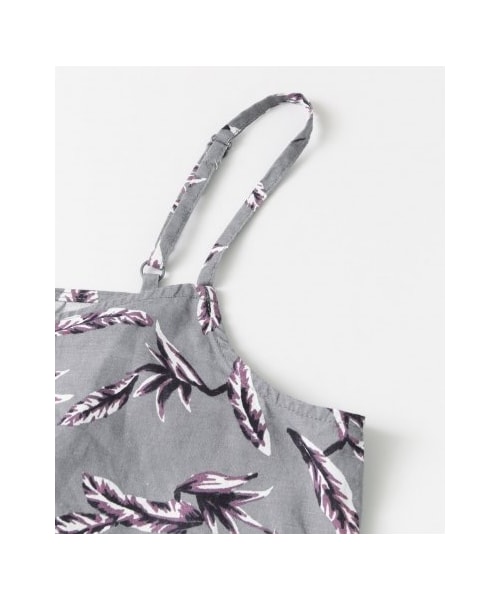 URBAN RESEARCH Sonny Label（アーバンリサーチサニーレーベル）の「リーフプリントリネンキャミサロペット（パンツ・レディース・グレー/ホワイト・FREE）」の13枚目の写真