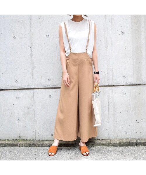 no brand（ノーブランド）の「【再入荷】バッククロスキャミサロペット（ワンピース・レディース・その他）」の3枚目の写真