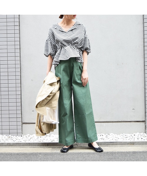 no brand（ノーブランド）の「ギンガムチェックぺプラムBL（シャツ/ブラウス・レディース・その他）」の15枚目の写真