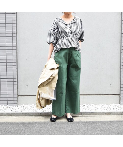 no brand（ノーブランド）の「ギンガムチェックぺプラムBL（シャツ/ブラウス・レディース・その他）」の3枚目の写真