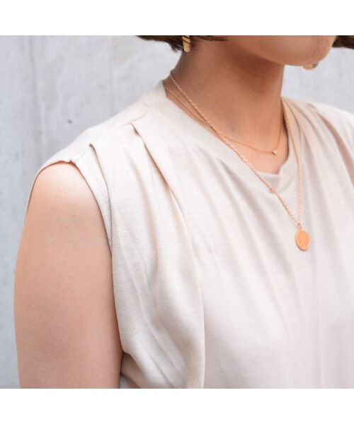 no brand（ノーブランド）の「[New Color]ショルダータックノースリTOPS（Tシャツ/カットソー・レディース・その他）」の4枚目の写真