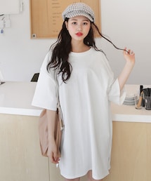 DHOLIC | スリットTシャツワンピース(ワンピース)