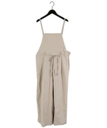 STYLEBLOCK | 綿プリペラサロペットワイドパンツ(サロペット/オーバーオール)