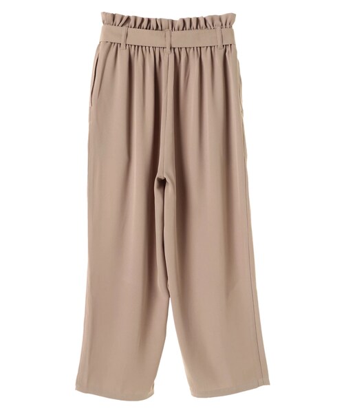 earth music&ecology（アースミュージックアンドエコロジー）の「・ウエストベルト付きペグトップパンツ（パンツ・ブラック/ベージュ/カーキ・S/M）」の3枚目の写真