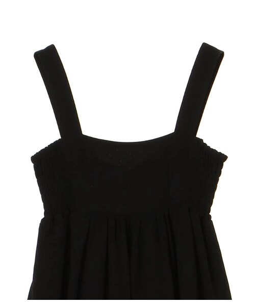 earth music&ecology（アースミュージックアンドエコロジー）の「・バックシャンマキシワンピース（ワンピース/ドレス・ブラック/マスタード/ダークグリーン・F）」の5枚目の写真