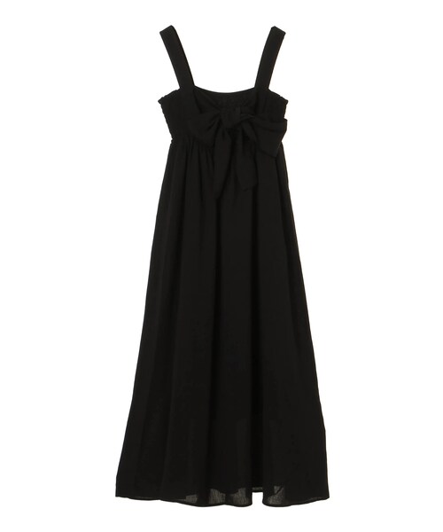 earth music&ecology（アースミュージックアンドエコロジー）の「・バックシャンマキシワンピース（ワンピース/ドレス・ブラック/マスタード/ダークグリーン・F）」の8枚目の写真