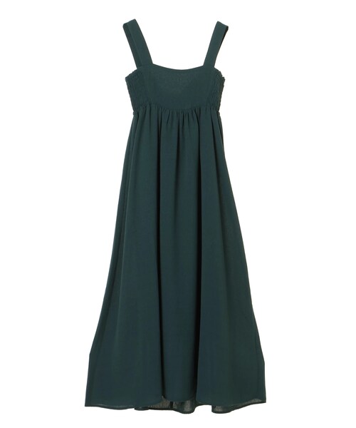 earth music&ecology（アースミュージックアンドエコロジー）の「・バックシャンマキシワンピース（ワンピース/ドレス・ブラック/マスタード/ダークグリーン・F）」の13枚目の写真