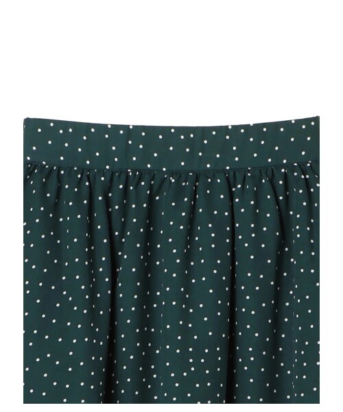 earth music&ecology（アースミュージックアンドエコロジー）の「・裾切替えドットスカート（スカート・ブラック/ネイビー/ダークグリーン・F）」の5枚目の写真