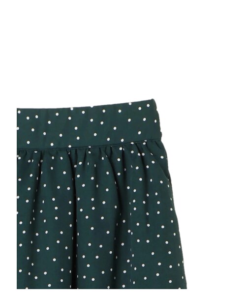 earth music&ecology（アースミュージックアンドエコロジー）の「・裾切替えドットスカート（スカート・ブラック/ネイビー/ダークグリーン・F）」の6枚目の写真