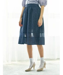 earth music&ecology | ・裾切替えドットスカート(スカート)