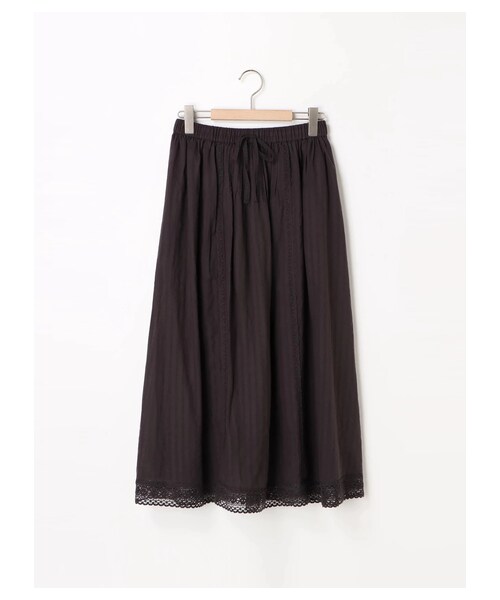 Samansa Mos2(サマンサ モスモス)の「レースピンタックスカート(スカート・オフホワイト/チャコールグレー/ミント・F)」の11枚目の写真
