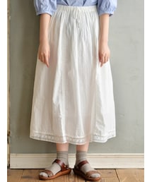 Samansa Mos2 | レースピンタックスカート(スカート)