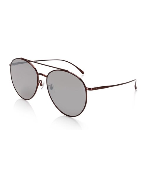 JINS(ジンズ)の「【Sunglasses Bridge】サングラス ブリッジ(サングラス・メンズ・ブラウン(84)/マットシルバー(96)・Large 61□16-145○57)」の1枚目の写真