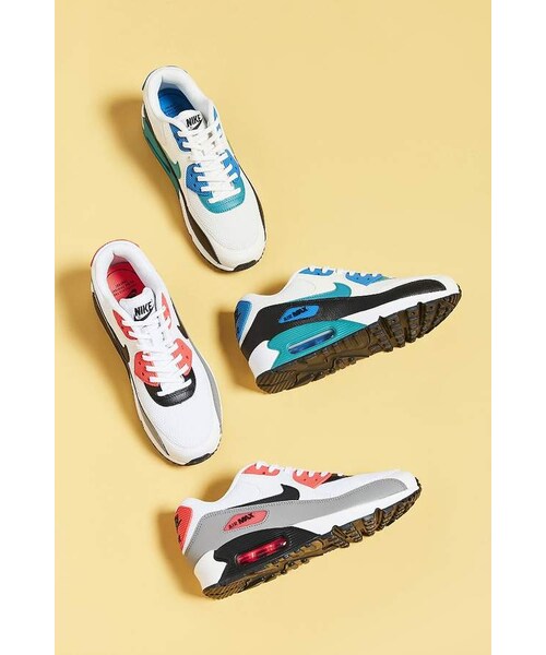 NIKE（ナイキ）の「Nike Air Max 90 Colorblock Sneaker（スニーカー・レディース・Blue/Red・5/6/6.5/7/7.5/8/8.5/9/9.5/10）」の3枚目の写真
