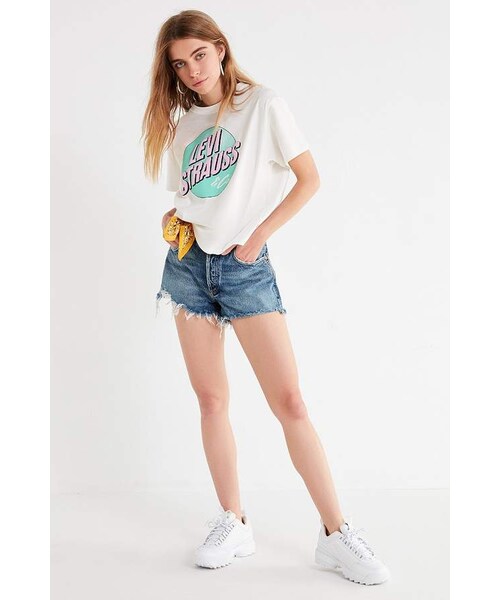 Levi's（リーバイス）の「Levi's Levi’s Circle Logo Tee（Tシャツ/カットソー・レディース・White・XS/S/M/L/XL）」の5枚目の写真