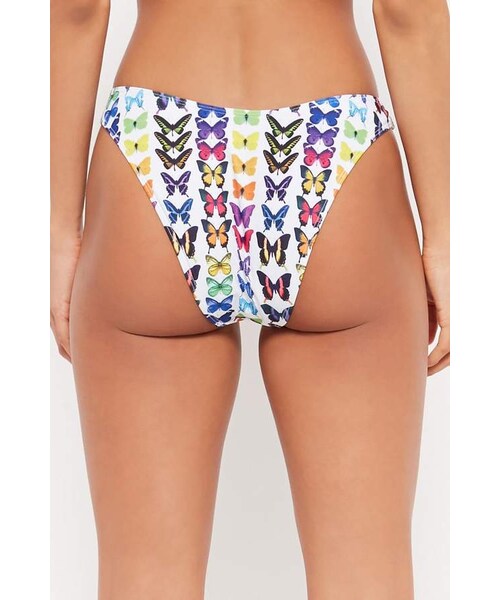 FOREVER 21（フォーエバー トゥエンティーワン）の「Forever 21 Butterfly Bikini Bottoms（水着・レディース・White・Small/Medium/Large）」の3枚目の写真