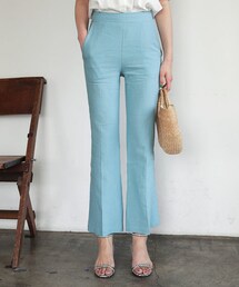 DHOLIC | リネン混ブーツカットパンツ(その他パンツ)