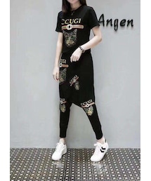 【GUCCI】Tシャツ&ズボン　上下セット売り6/9 yukishop【激安コピー通販】 / GUCCI上下2点 セットアップ
