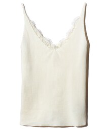 GRL | Vネックレースニットキャミソール(キャミソール)