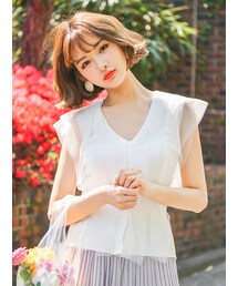 KORMARCH | チュール羽付キャミソールカーディガン(シャツ/ブラウス)