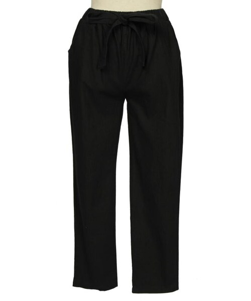 frunco（フランコ）の「ドロストテーパードパンツ（その他パンツ・レディース・ブルー/グレー/ブラック・F）」の2枚目の写真