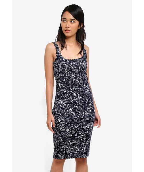 kimi scooped bodycon midi dress