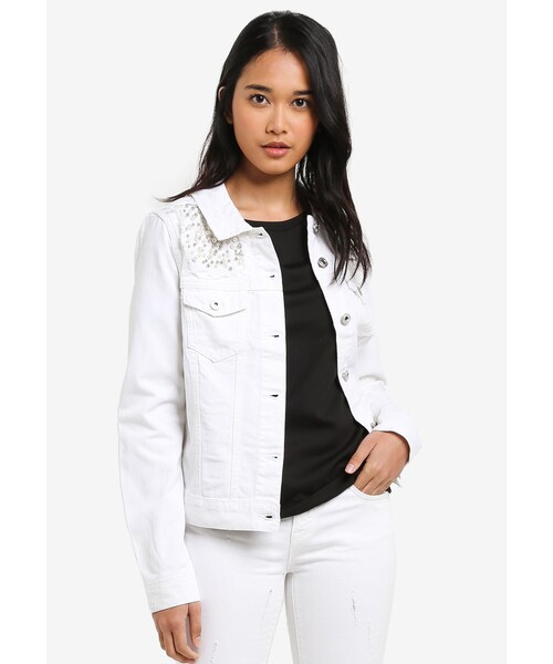 pearl denim jacket