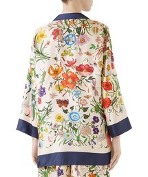 GUCCIグッチ 人気 花/鳥 プリント シルク ルームウェア/パジャマ GUCCIグッチ 人気 花/鳥 プリント シルク ルームウェア/パジャマ