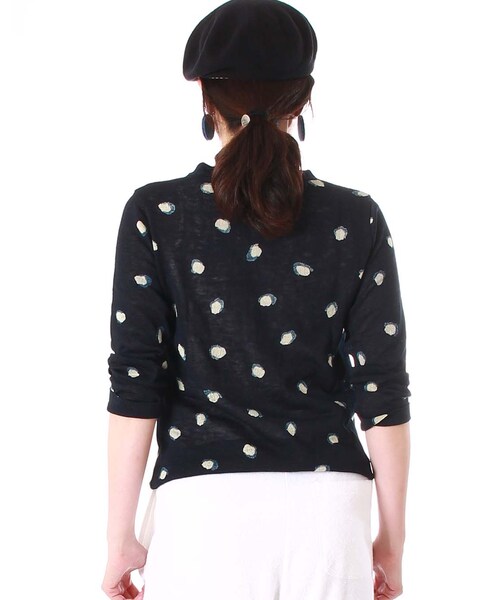 45R（フォーティファイブアール）の「インディゴギマKNIT45星CARDIGAN