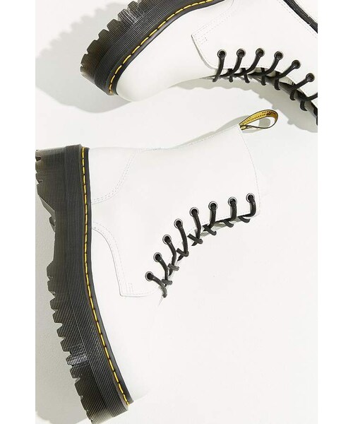 Dr. Martens(ドクターマーチン)の「Dr. Martens Jadon 8 Eye Platform White Boot(ブーツ・レディース・White・6/7/8/9/10)」の5枚目の写真