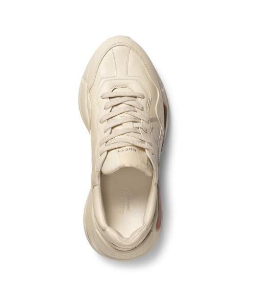 GUCCI（グッチ）の「Gucci Rhyton Logo Sneaker（スニーカー・レディース・White・4us / 34eu/6.5us / 36.5eu/7.5us / 37.5eu/5us / 35eu/7us / 37eu/10.5us / 40.5eu/8us / 38eu/8.5us / 38.5eu/9.5us / 39.5eu/11us / 41eu/10us / 40eu/9us / 39eu/12us / 42eu）」の3枚目の写真