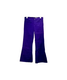 no brand | Used - Purple コットンフレアパンツ(デニムパンツ)