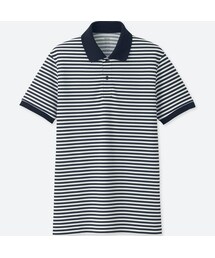 UNIQLO | ドライEXカノコポロシャツ（ボーダー・半袖）(ポロシャツ)