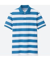 UNIQLO | ドライEXカノコポロシャツ（ボーダー・半袖）(ポロシャツ)