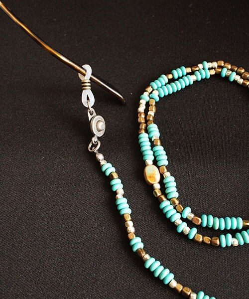 KiRi（キリ）の「2way Glass Holder（ネックレス・レディース・ブラック/ホワイト/グリーン・Free）」の3枚目の写真