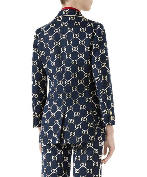 GUCCI(グッチ)の「Gucci GG Jersey Single-Breasted Jacket w GUCCI(グッチ)の「Gucci GG Jersey Single-Breasted Jacket w