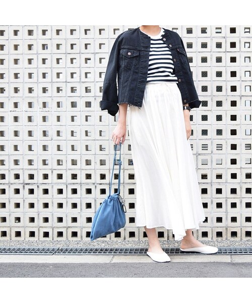 no brand（ノーブランド）の「【再入荷】5分袖 BORDER Tシャツ（Tシャツ/カットソー・レディース・その他）」の11枚目の写真