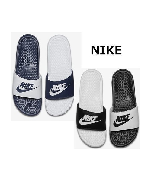 Nike ナイキ の Nike ナイキ ベナッシ Just Do It ミスマッチ 2色 サンダル Wear