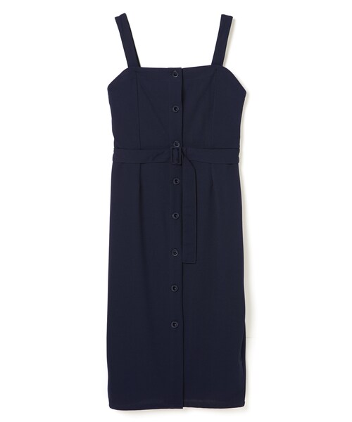 GRL（グレイル）の「ナロージャンスカ（ジャンパースカート・レディース・ブラック/ネイビー・M）」の2枚目の写真