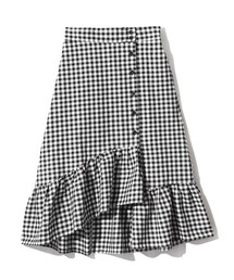 GRL | ギンガムチェックフリルマーメイドスカート(スカート)