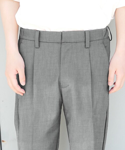 LIDNM(リドム)の「ビエラギャバアンクルスラックス【ライトグレー】(スラックス・メンズ・グレー・S.M.L)」の3枚目の写真