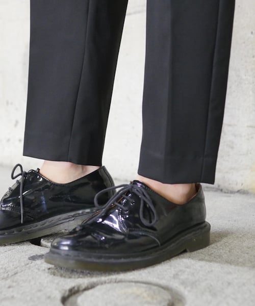 LIDNM（リドム）の「ビエラギャバアンクルスラックス【ブラック】（スラックス・メンズ・ブラック・S.M.L）」の5枚目の写真