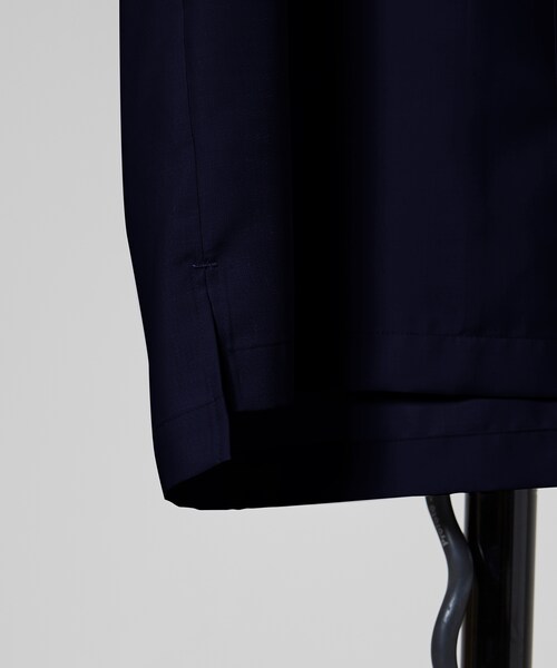 LIDNM（リドム）の「マイクロスパンオープンカラーシャツ【ネイビー】（シャツ/ブラウス・メンズ・ブルー・S.M.L）」の4枚目の写真